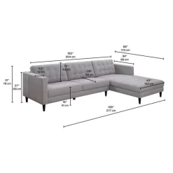 Sectional with Right-Side Chaise -