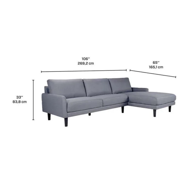 Sectional with Right-Side Chaise