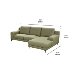 Sectional with Right-Side Chaise -