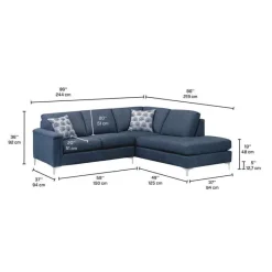 Sofa By Fancy Sectional with Right-Side Chaise