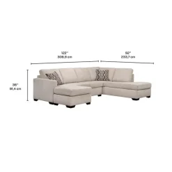 Sofa By Fancy Sectional with Two Chaises
