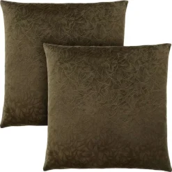 Monarch Set of 2 Velvet Accent Pillows 18"