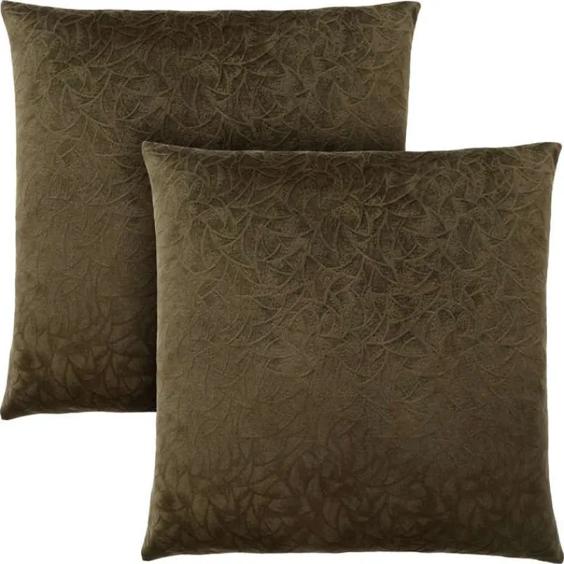 Monarch Set of 2 Velvet Accent Pillows 18"