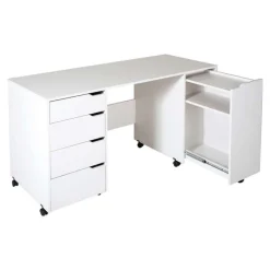 Meubles South Shore Sewing Craft Table On Wheels - South Shore