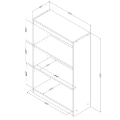 Meubles South Shore 3-Shelf Bookcase - South Shore