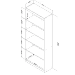 Meubles South Shore 5-Shelf Bookcase - South Shore