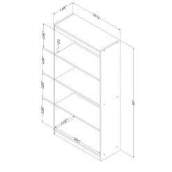 Meubles South Shore 4-Shelf Bookcase - South Shore