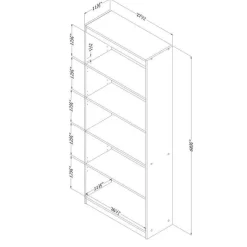 Meubles South Shore 5-Shelf Bookcase - South Shore