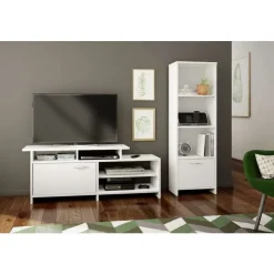 Meubles South Shore 3-Shelf Bookcase With Door - South Shore