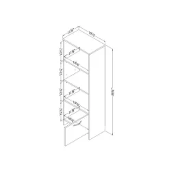 Meubles South Shore 3-Shelf Bookcase With Door - South Shore