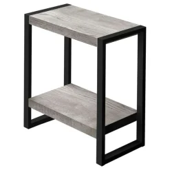 Monarch Side table - 2 tiers / 1 shelf / rectangular - 24"h - reclaimed wood-loo -