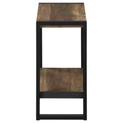 Monarch Side table - 2 tiers / 1 shelf / rectangular - 24"h - reclaimed wood-lo -