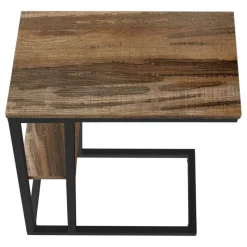 Monarch Side table / c table - 1 storage shelf / rectangular - 25"h - medium re -
