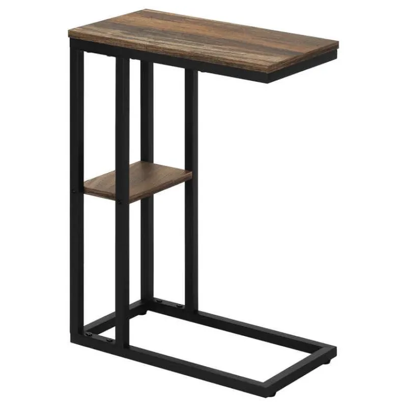 Monarch Side table / c table - 1 storage shelf / rectangular - 25"h - medium re -
