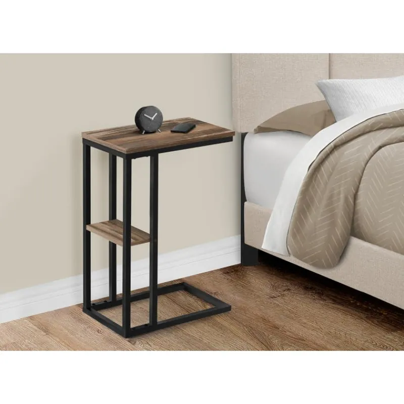 Monarch Side table / c table - 1 storage shelf / rectangular - 25"h - medium re -