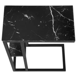 Monarch Side table / c table - 1 storage shelf / rectangular - 25