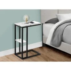 Monarch Side table / c table - 1 storage shelf / rectangular - 25