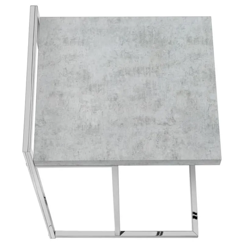 Monarch Side table / c table - thick-panel top / wide / rectangular - 25"h - cem -