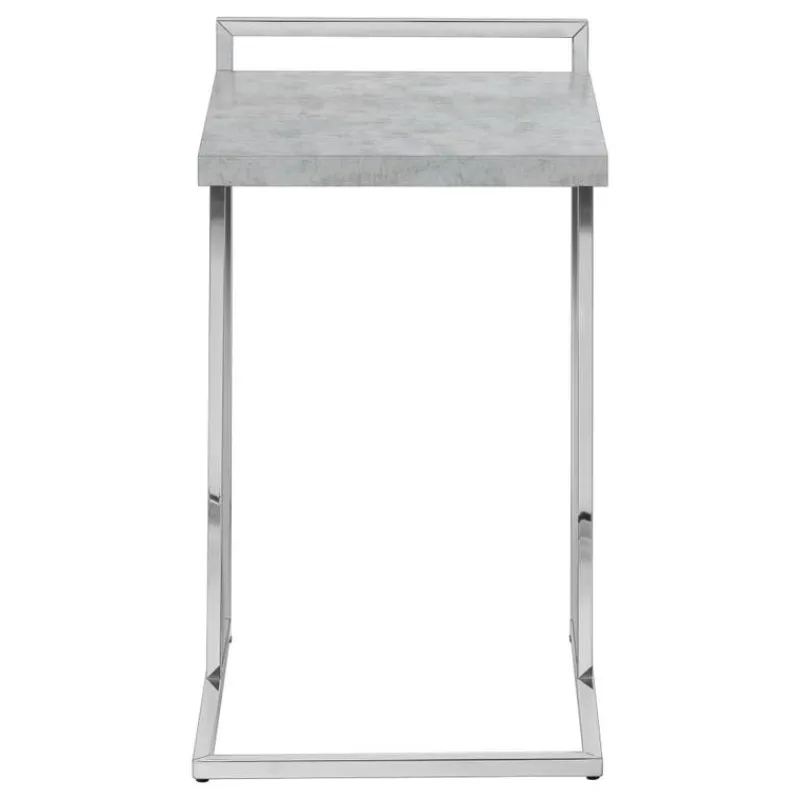 Monarch Side table / c table - thick-panel top / wide / rectangular - 25"h - cem -