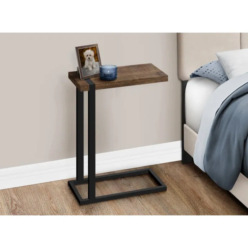 Monarch Side table / c table - thick-panel top / rectangular - 25"h - reclaimed -