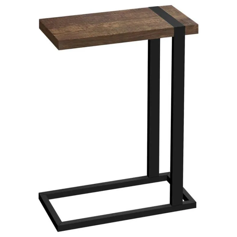 Monarch Side table / c table - thick-panel top / rectangular - 25"h - reclaimed -