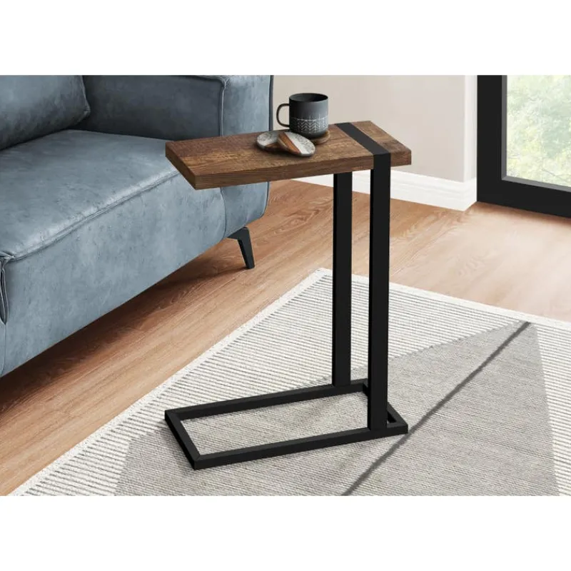 Monarch Side table / c table - thick-panel top / rectangular - 25"h - reclaimed -