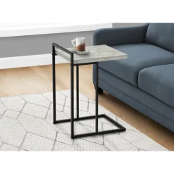 Monarch Side table / c table - thick-panel top / wide / rectangular - 25