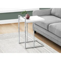 Monarch Side table / c table - thick-panel top / wide / rectangular - 25