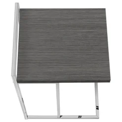 Monarch Side table / c table - thick-panel top / wide / rectangular - 25