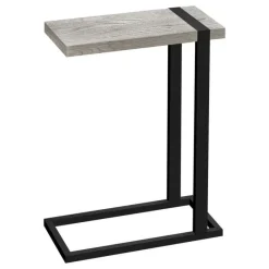 Monarch Side table / c table - thick-panel top / rectangular - 25