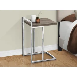 Monarch Side table / c table - thick-panel top / wide / rectangular - 25"h - dark tau -