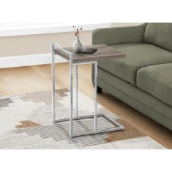 Monarch Side table / c table - thick-panel top / wide / rectangular - 25