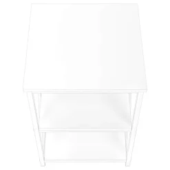 Monarch Side table / nightstand - 3 tiers / 2 shelves / square - 26