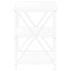 Monarch Side table / nightstand - 3 tiers / 2 shelves / square - 26