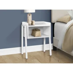 Monarch Side table / nightstand - tray top / 1 storage cubby / rectangular - 23"h - w -