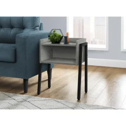 Monarch Side table / nightstand - tray top / 1 storage cubby / rectangular - 23"h - g -