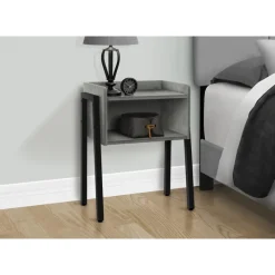 Monarch Side table / nightstand - tray top / 1 storage cubby / rectangular - 23