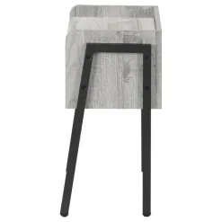 Monarch Side table / nightstand - tray top / 1 storage cubby / rectangular - 23