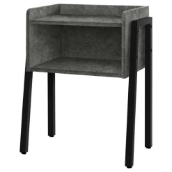 Monarch Side table / nightstand - tray top / 1 storage cubby / rectangular - 23"h - g -