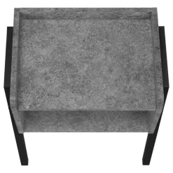 Monarch Side table / nightstand - tray top / 1 storage cubby / rectangular - 23