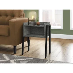 Monarch Side table / nightstand - tray top / 1 storage cubby / rectangular - 23