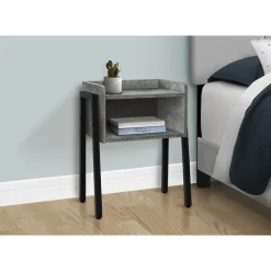 Monarch Side table / nightstand - tray top / 1 storage cubby / rectangular - 23