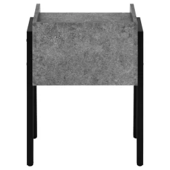 Monarch Side table / nightstand - tray top / 1 storage cubby / rectangular - 23