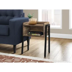 Monarch Side table / nightstand - tray top / 1 storage cubby / rectangular - 23
