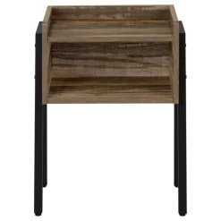Monarch Side table / nightstand - tray top / 1 storage cubby / rectangular - 23