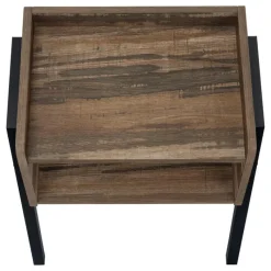 Monarch Side table / nightstand - tray top / 1 storage cubby / rectangular - 23
