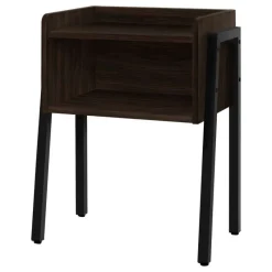 Monarch Side table / nightstand - tray top / 1 storage cubby / rectangular - 23