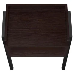 Monarch Side table / nightstand - tray top / 1 storage cubby / rectangular - 23