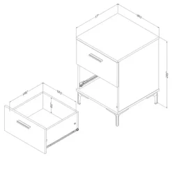 Meubles South Shore Side Table - South Shore