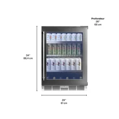 Danby SILHOUETTE 24″ Built-in Beverage Center 24